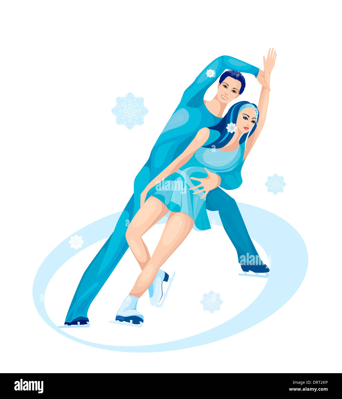 Skating ice sport cartoon hi-res stock photography and images - Alamy