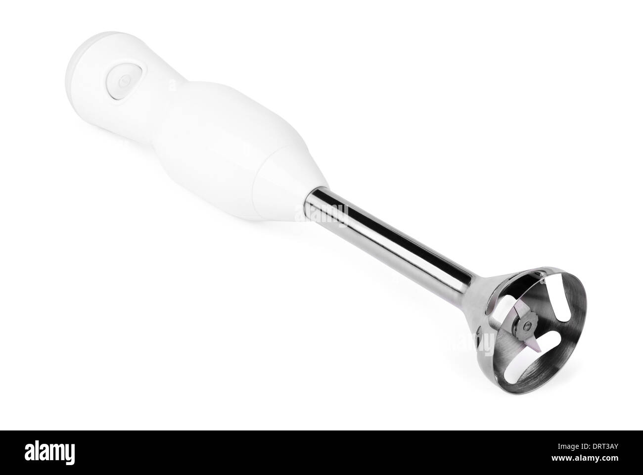 Electric hand blender on a white background Stock Photo