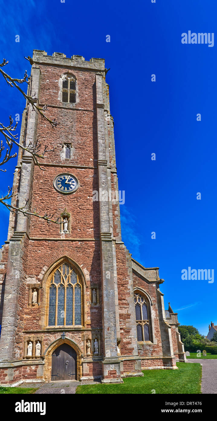 The Church of St Mary in Cannington, Somerset, England has a tower