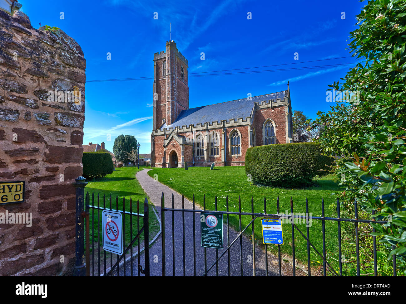 The Church of St Mary in Cannington, Somerset, England has a tower