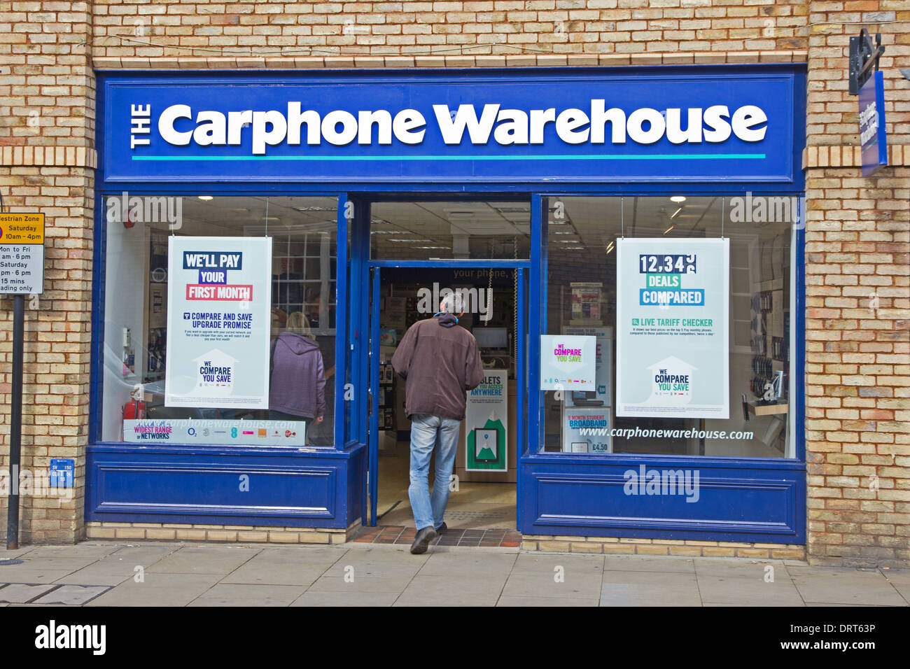 The Carphone Warehouse shop, Ely, Cambridgeshire Stock Photo