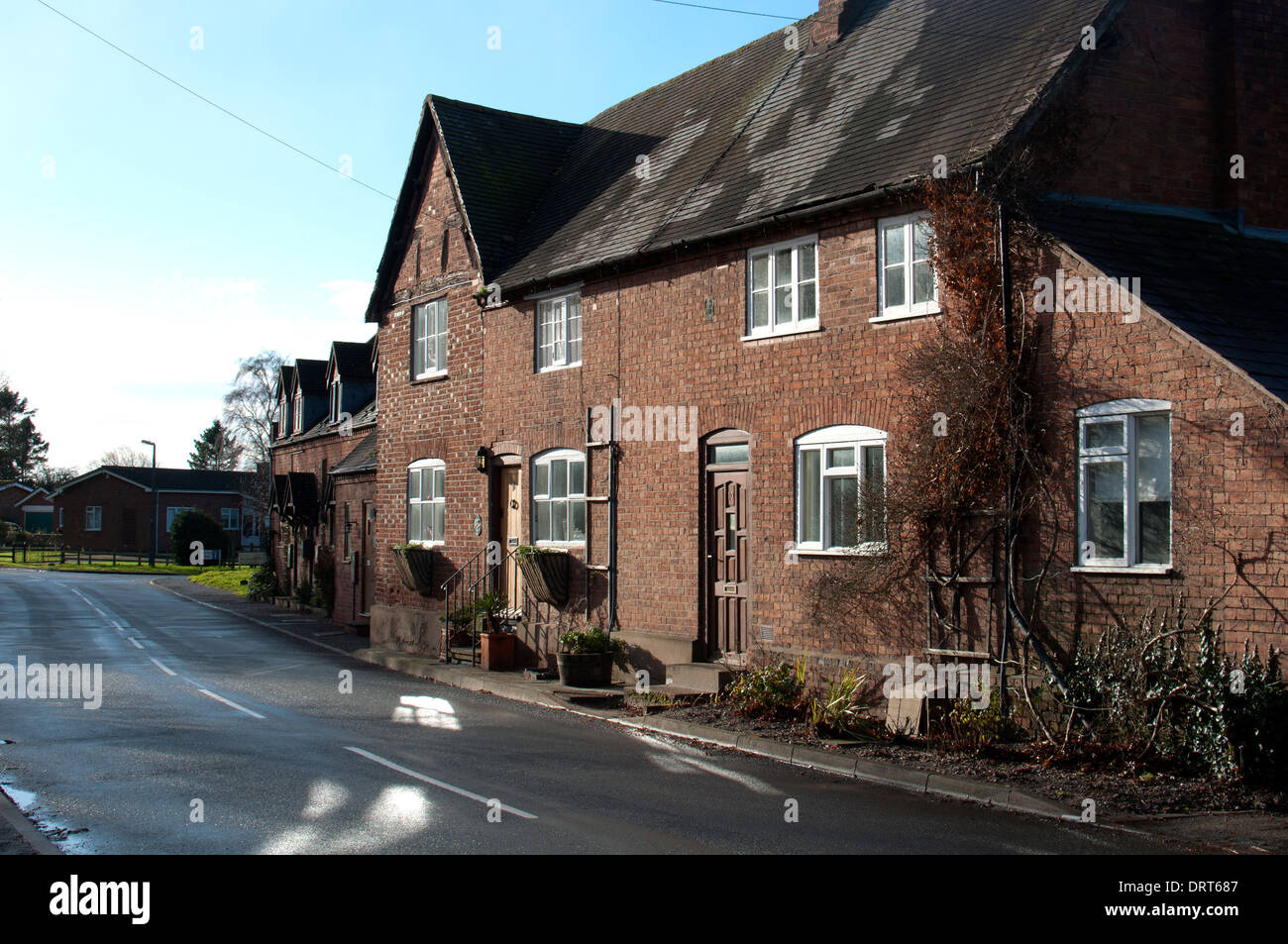 Cottages in HamptonontheHill village, Warwickshire, UK Stock Photo