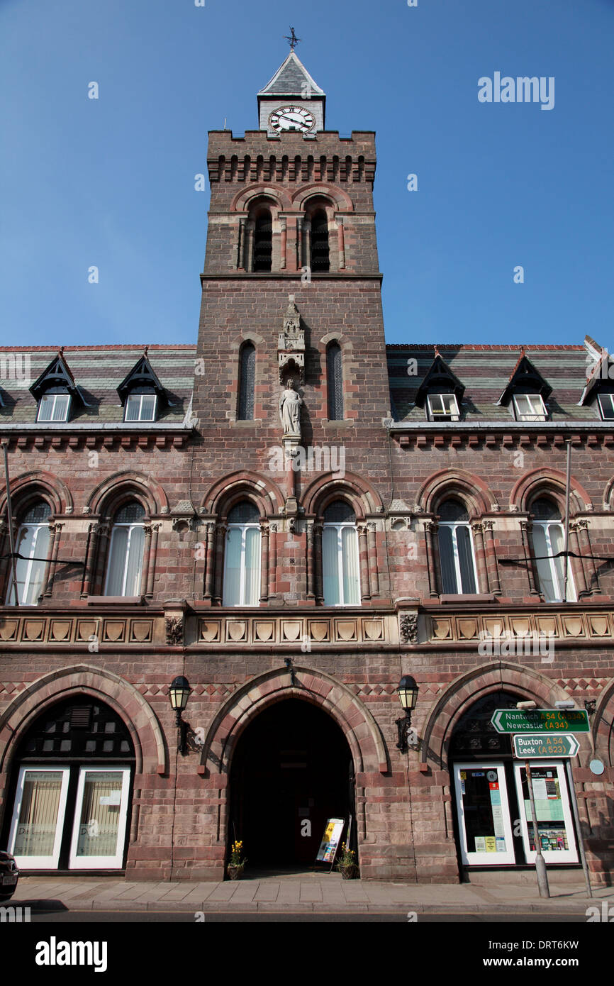 Congleton Town Hall, Cheshire, designed in the gothic style by E.W. Godwin in 1866 Stock Photo