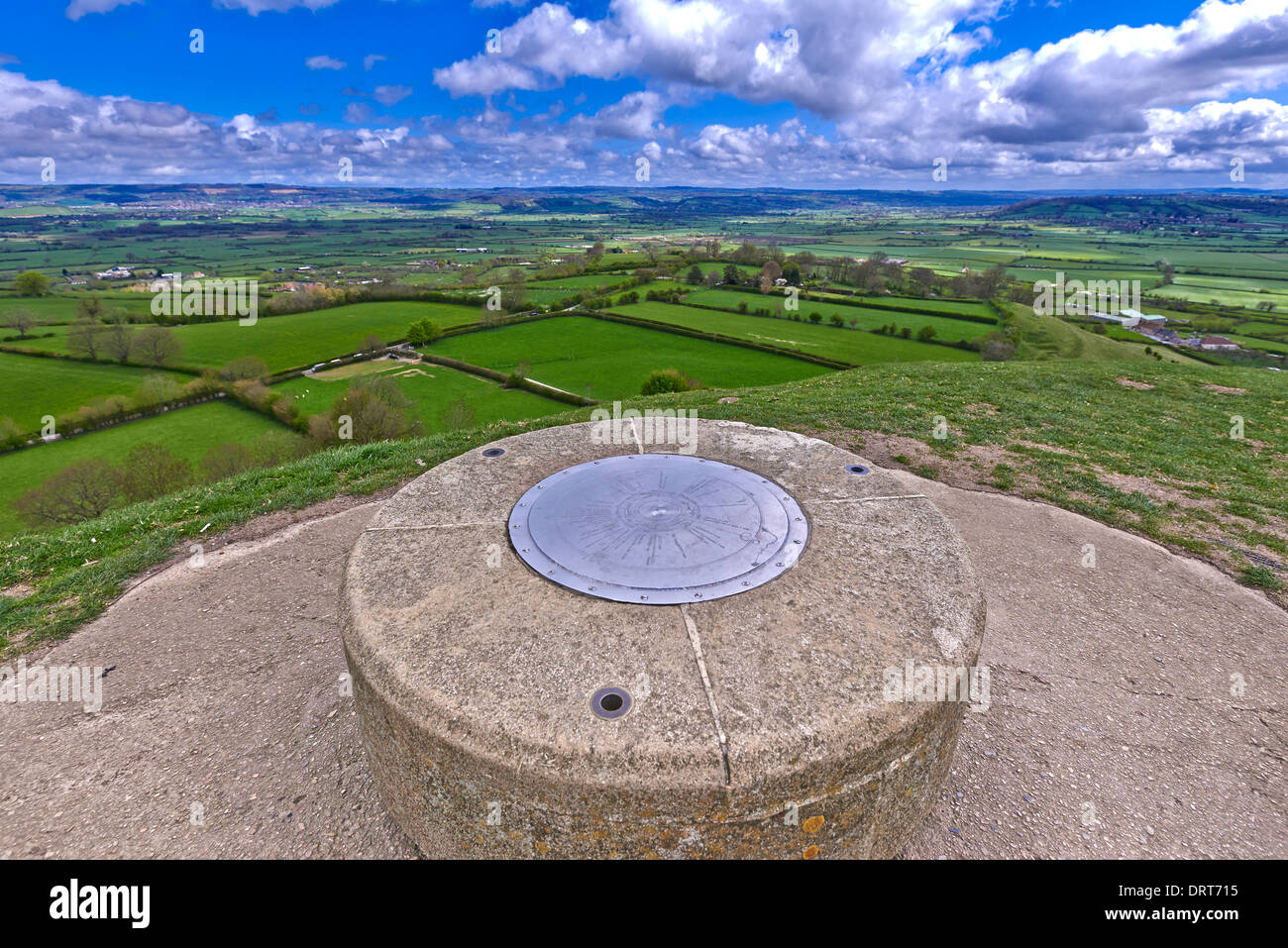 Glastonbury Tor is a hill at Glastonbury, Somerset, England, which