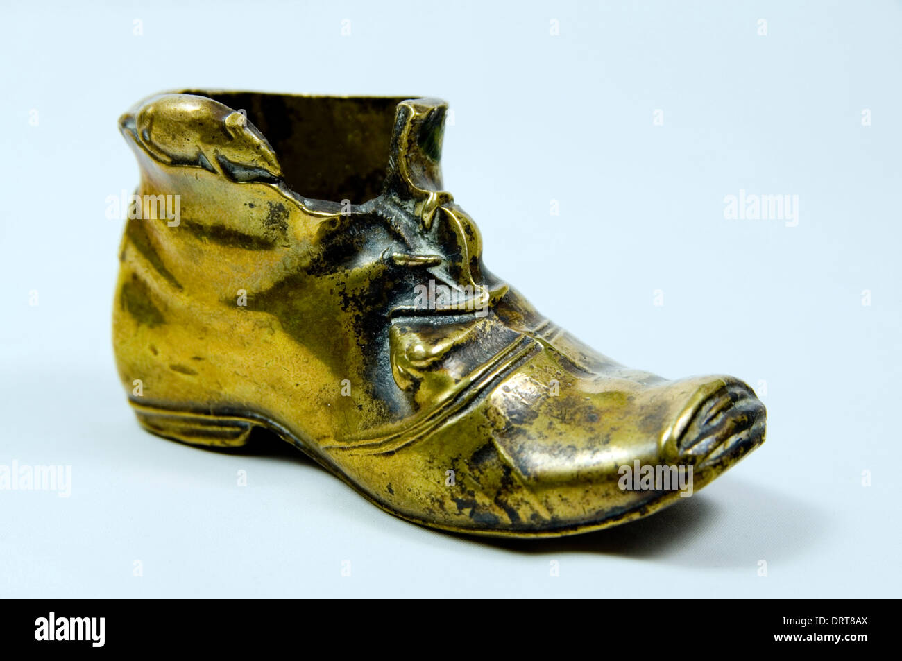 Brass Boot and Mice ornament. Stock Photo
