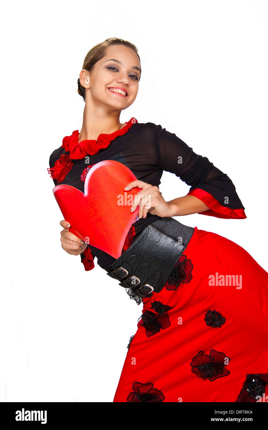 Beautiful spanish dancer Stock Photo - Alamy