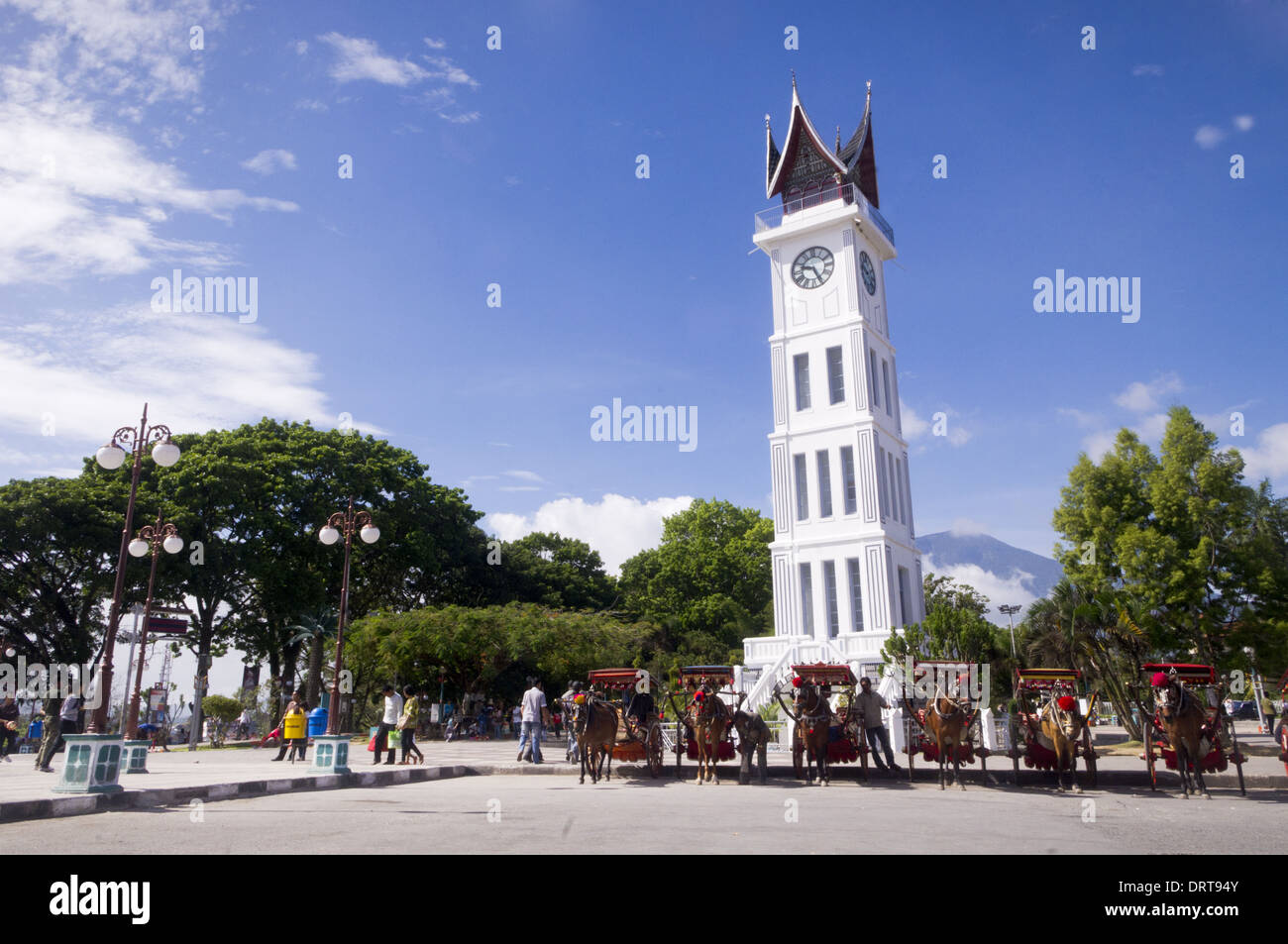 bukittinggi clock tow, jam gadang Stock Photo