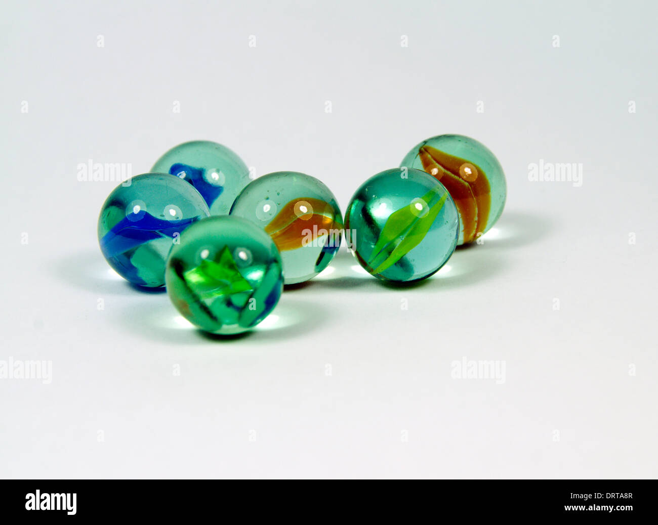 Glass marbles. Stock Photo