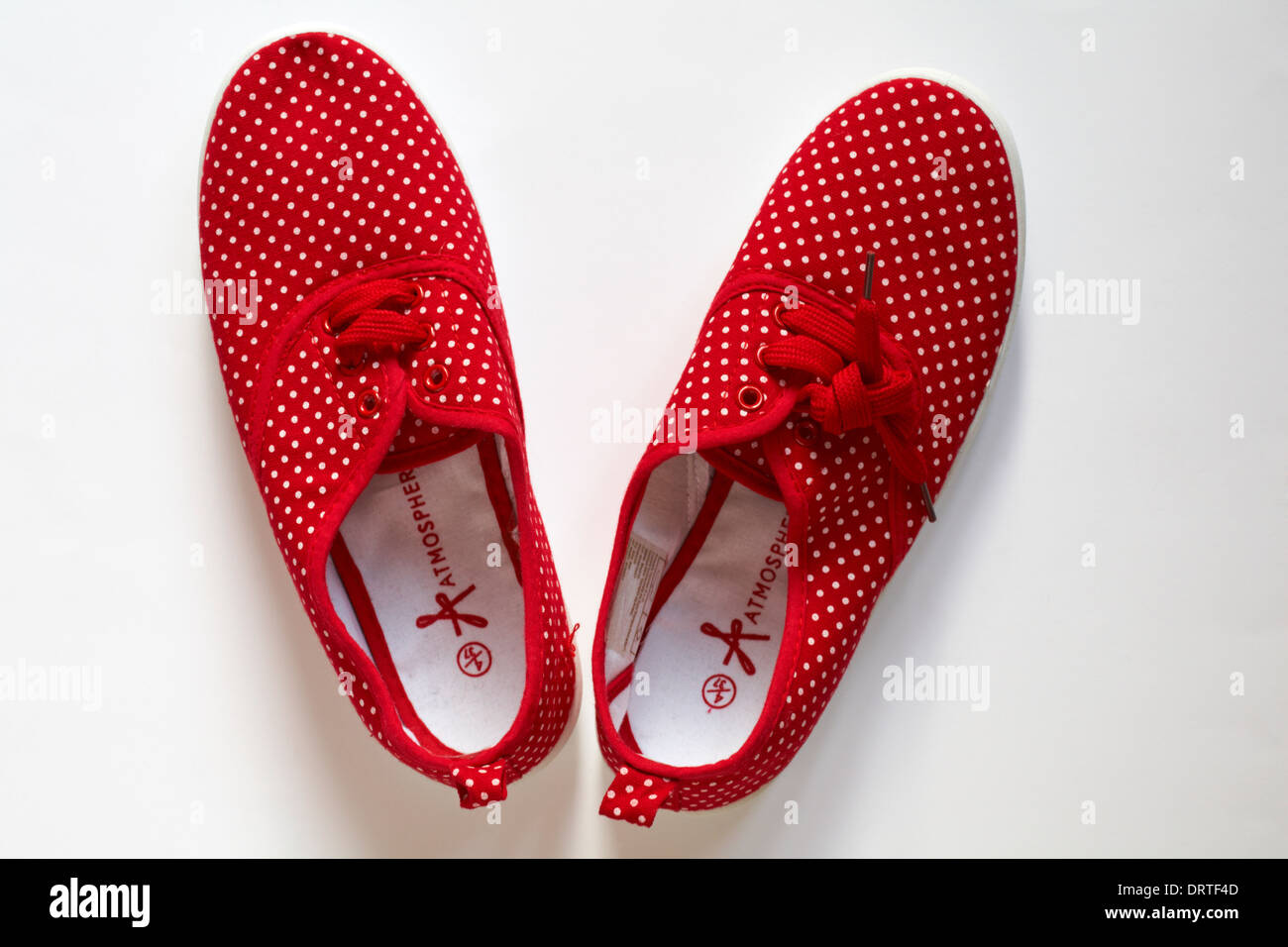 Red And White Polka Dot Canvas Shoes