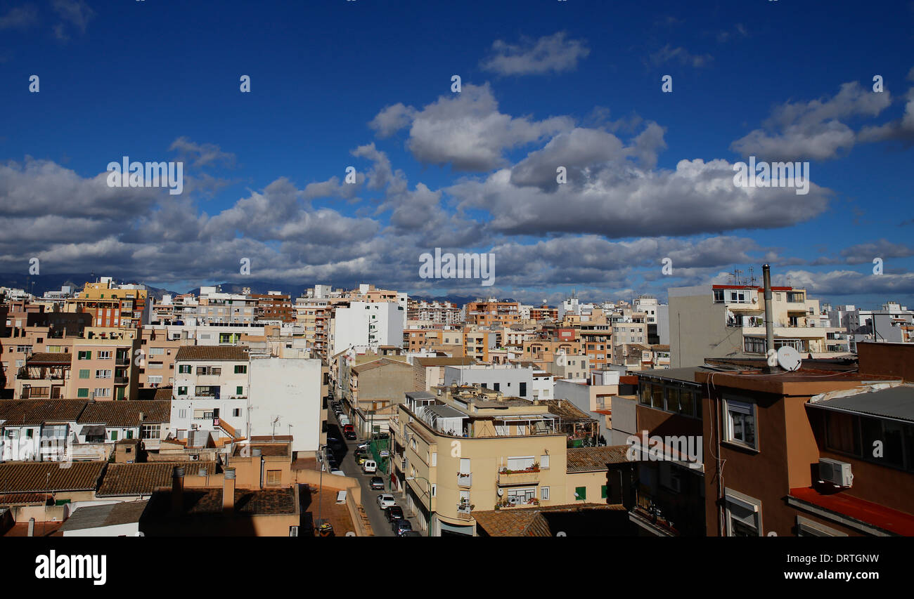 View of PAlma de Mallorca, Spain. Stock Photo