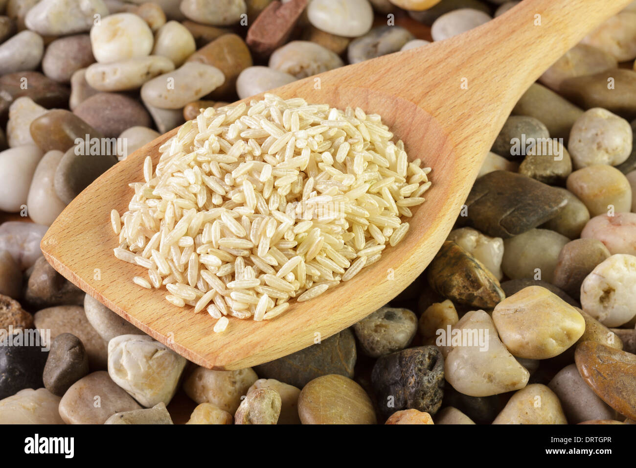 Brown Rice Stock Photo