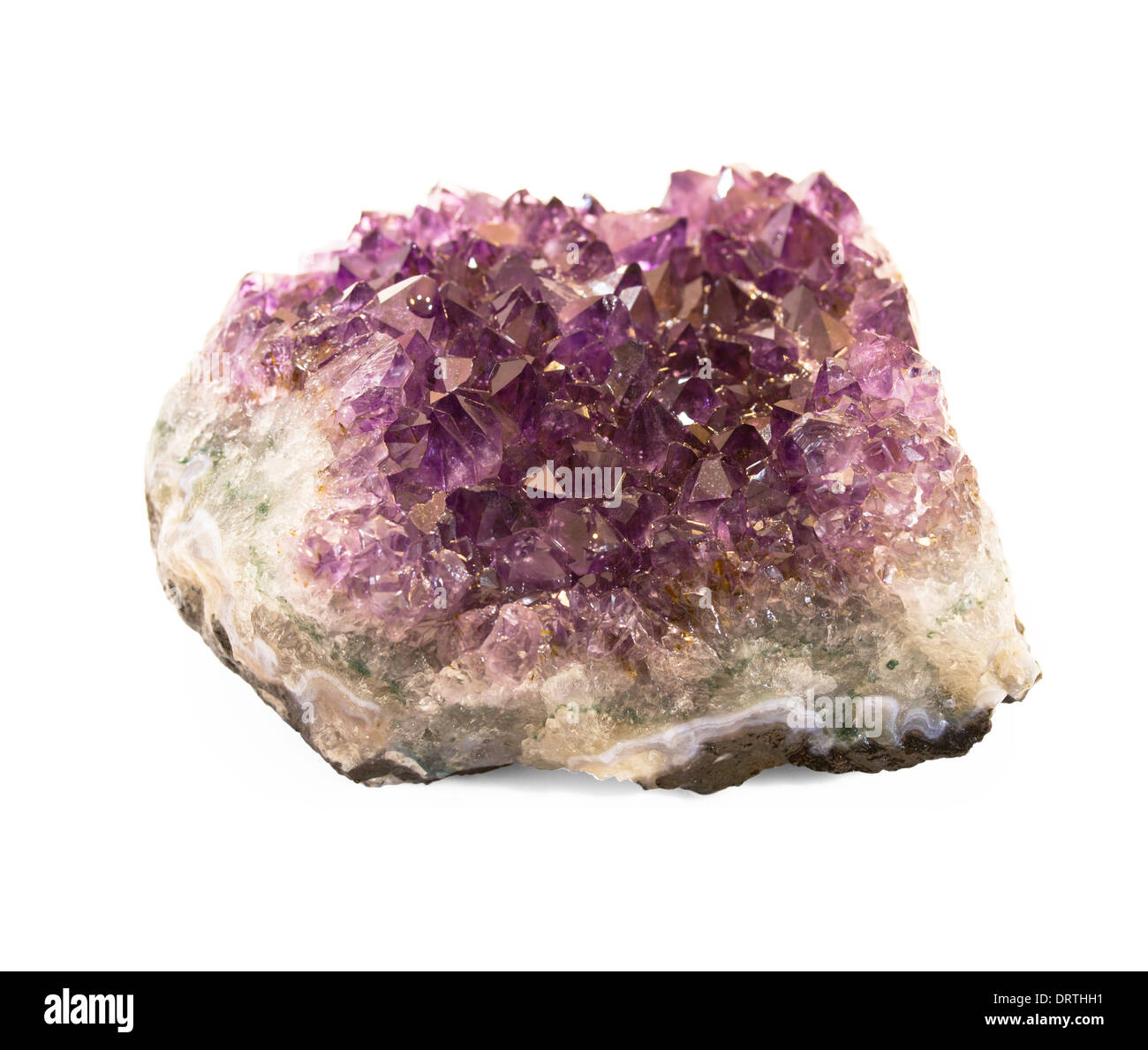amethyst crystal in macro shot Stock Photo