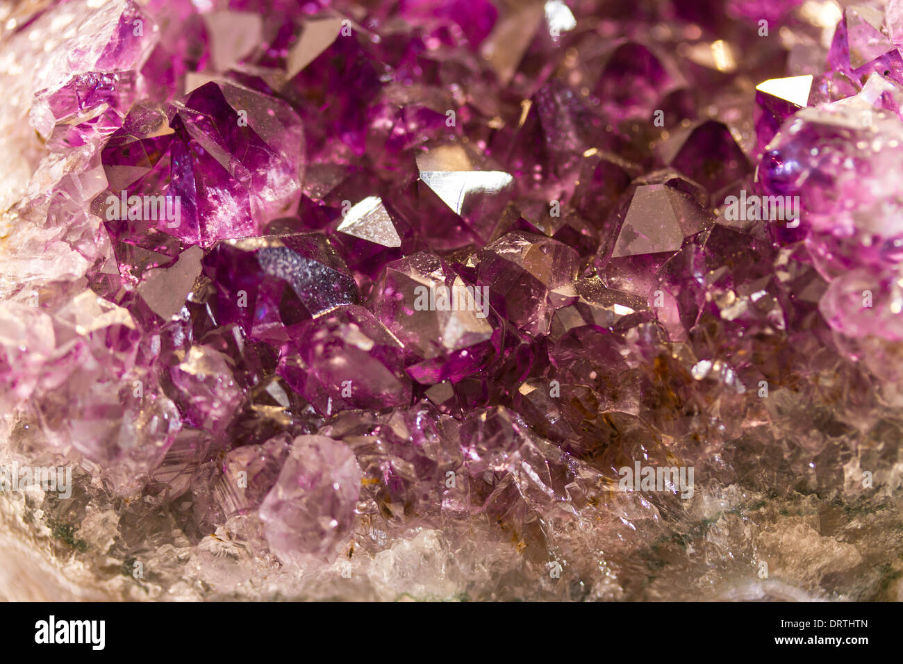 amethyst crystal in macro shot Stock Photo Alamy