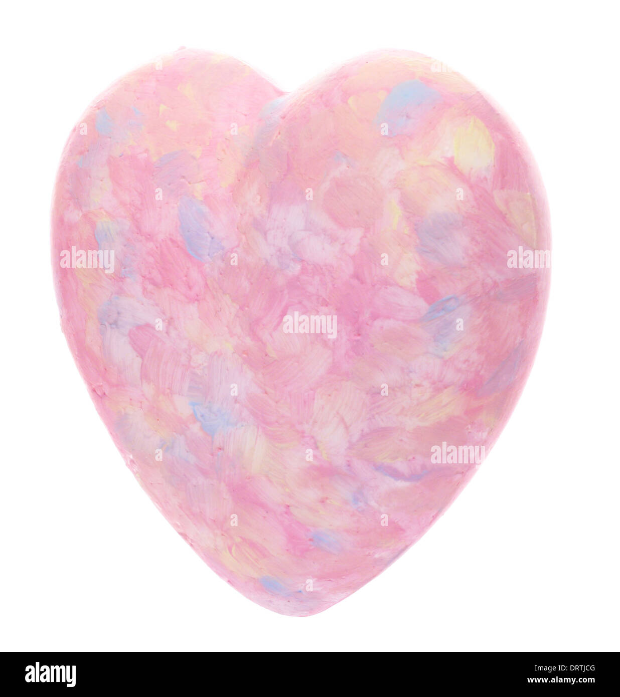 Pink heart isolated on white background, valentines day Stock Photo - Alamy