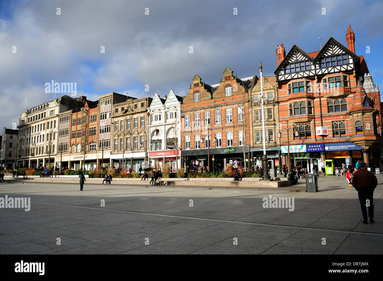 Nottingham Old Market Square Stock Photos & Nottingham Old Market
