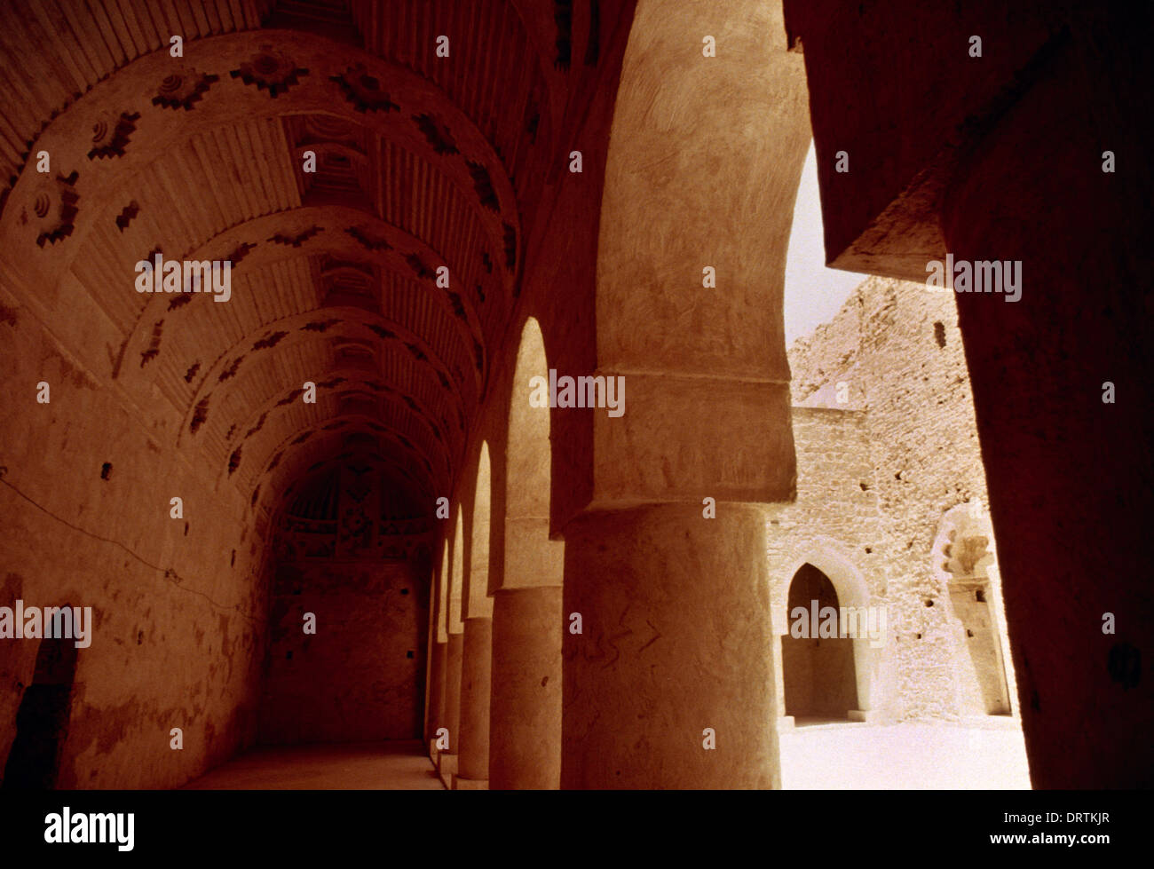 Iraq Ukhaidir Mosque Ceiling Stock Photo