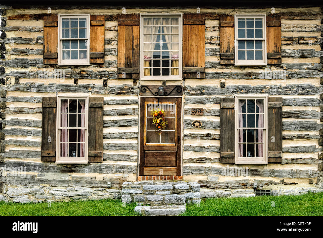 Unpainted Door Windows Log Cabin Stephens City Frederick