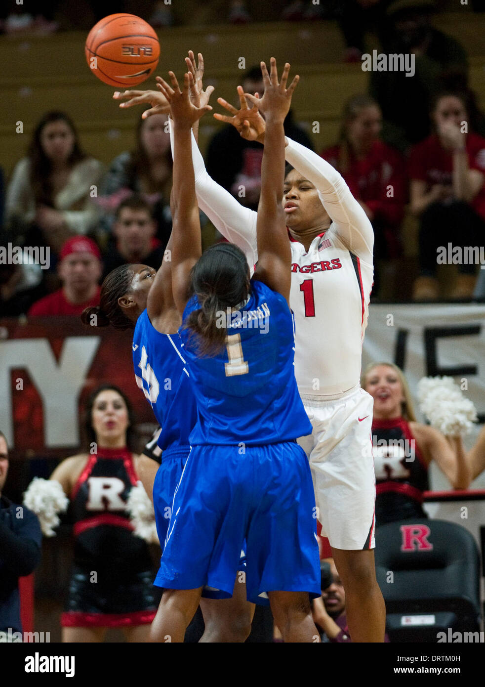 Piscataway, New Jersey, USA. 1st Feb, 2014. Rutgers' center Rachel