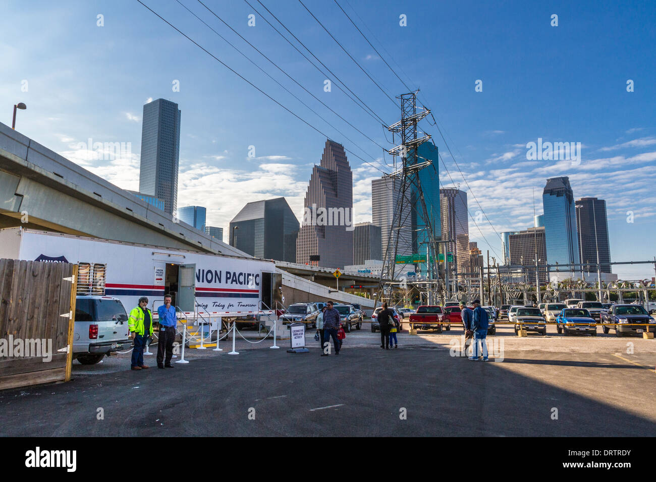 Amtrak Depot in Houston, Texas, during Union Pacific 150 year anniversary celebration in October