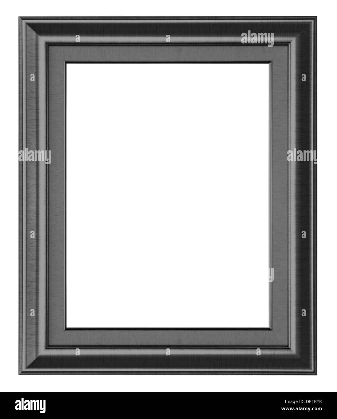Old antique black picture frame wall, wallpaper, decorative objects isolated white background