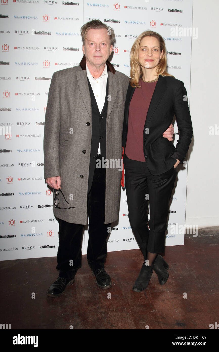 London, UK. 1st Feb, 2014. Krister Henriksson and Charlotta Jonsson at Nordicana 2014 at Old Truman Brewery, London on February 1st 2014  Photo by Keith Mayhew Credit:  KEITH MAYHEW/Alamy Live News Stock Photo