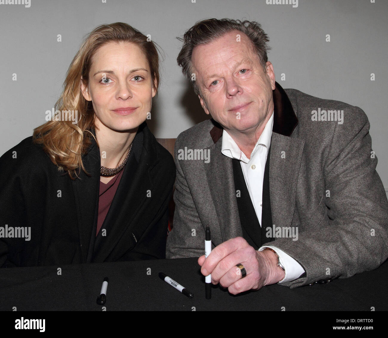 London, UK. 1st Feb, 2014. Krister Henriksson and Charlotta Jonsson at Nordicana 2014 at Old Truman Brewery, London on February 1st 2014  Photo by Keith Mayhew Credit:  KEITH MAYHEW/Alamy Live News Stock Photo
