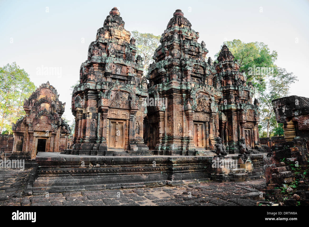 Banteay srey temple in siem reap, cambodi Stock Photo