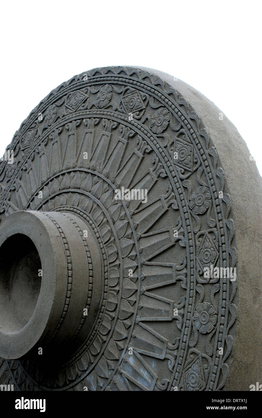 Dharmachakra or dharma wheel the wheel of the law hires stock