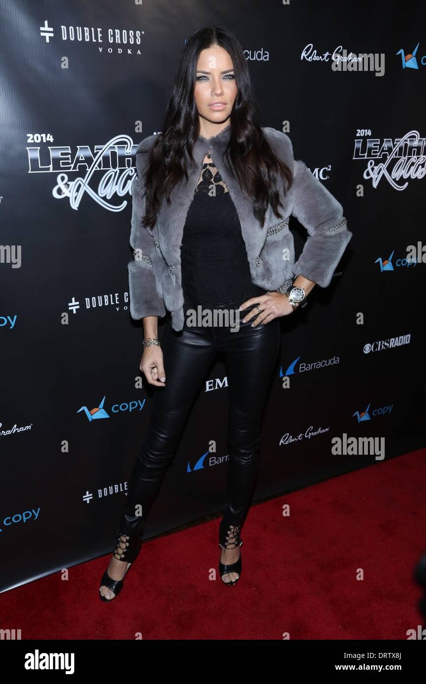 Adriana Lima 11th Annual Super Bowl High Resolution Stock Photography