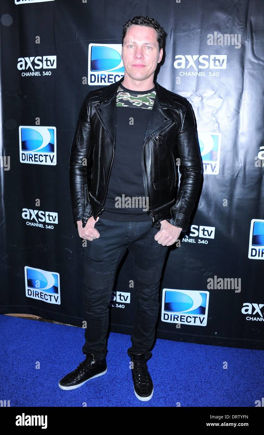 New York, NY, USA. 1st Feb, 2014. Tiesto at arrivals for DIRECTV Super