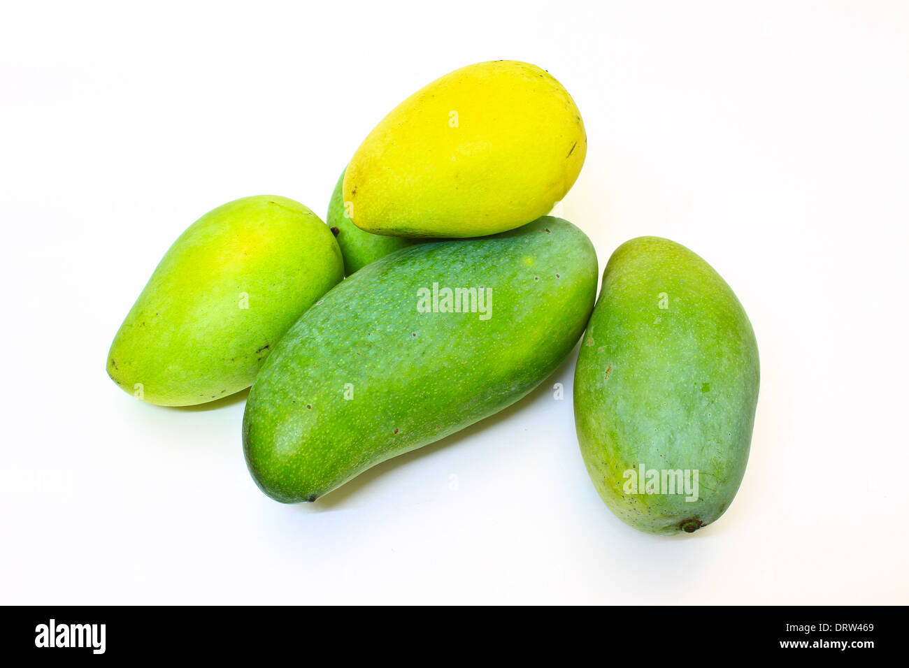 mangos on white background Stock Photo