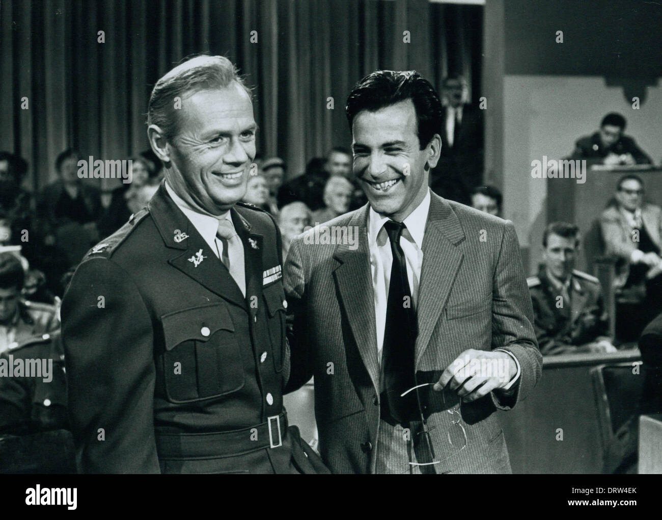 Austrian actor Maximilian Schell, who won the Academy Award for best actor in 1961 for his portrayal of a defense attorney in the drama Judgment at Nuremberg, has died aged 83. The actor's death was announced Saturday by his agent, who said that Schell died overnight at a hospital in Innsbruck following a 'sudden and serious illness'. PICTURED: 1961 - MAXIMILIAN SCHELL with RICHARD WIDMARK in 'Judgment at Nuremberg'. (Credit Image: © Globe Photos/ZUMApress.com) Stock Photo