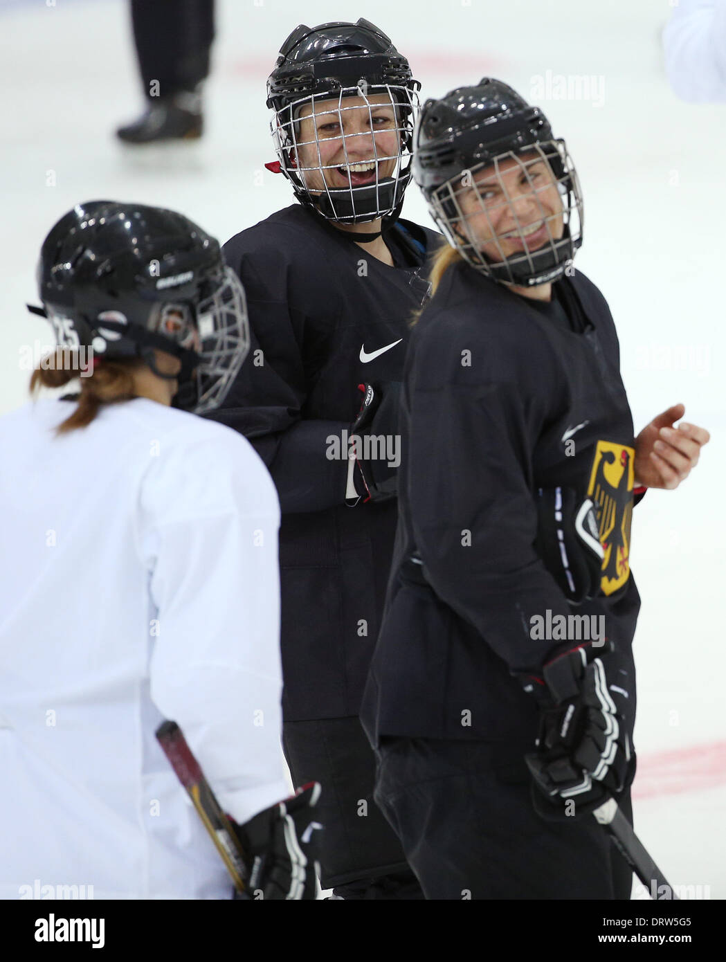the Olympic Park, Sochi, Russia. 02nd Feb, 2014. (LR) Franziska Busch