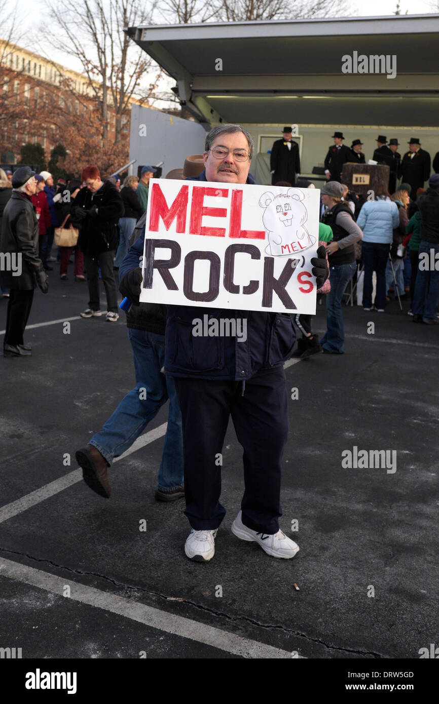 Milltown mel groundhog day celebration hires stock photography and
