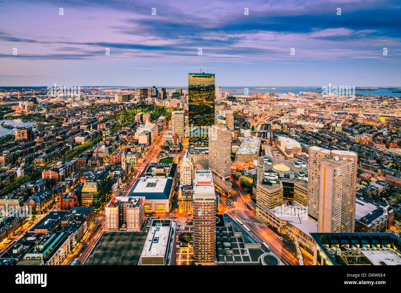 Boston, Massachusetts skyline Stock Photo