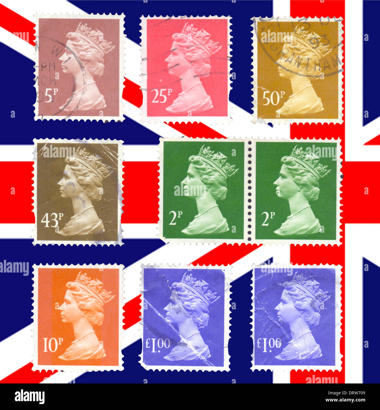 Britain UK Selection of various used British Royal Mail postage Stock