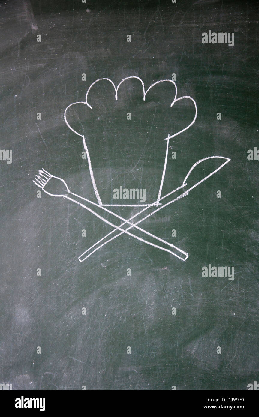 sign at blackboard Stock Photo - Alamy