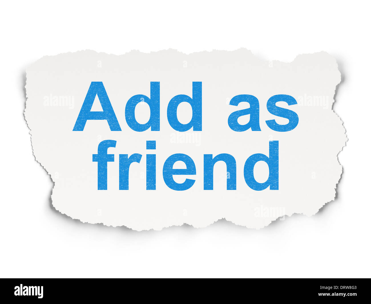 Social media concept: Add as Friend on Paper background Stock Photo - Alamy