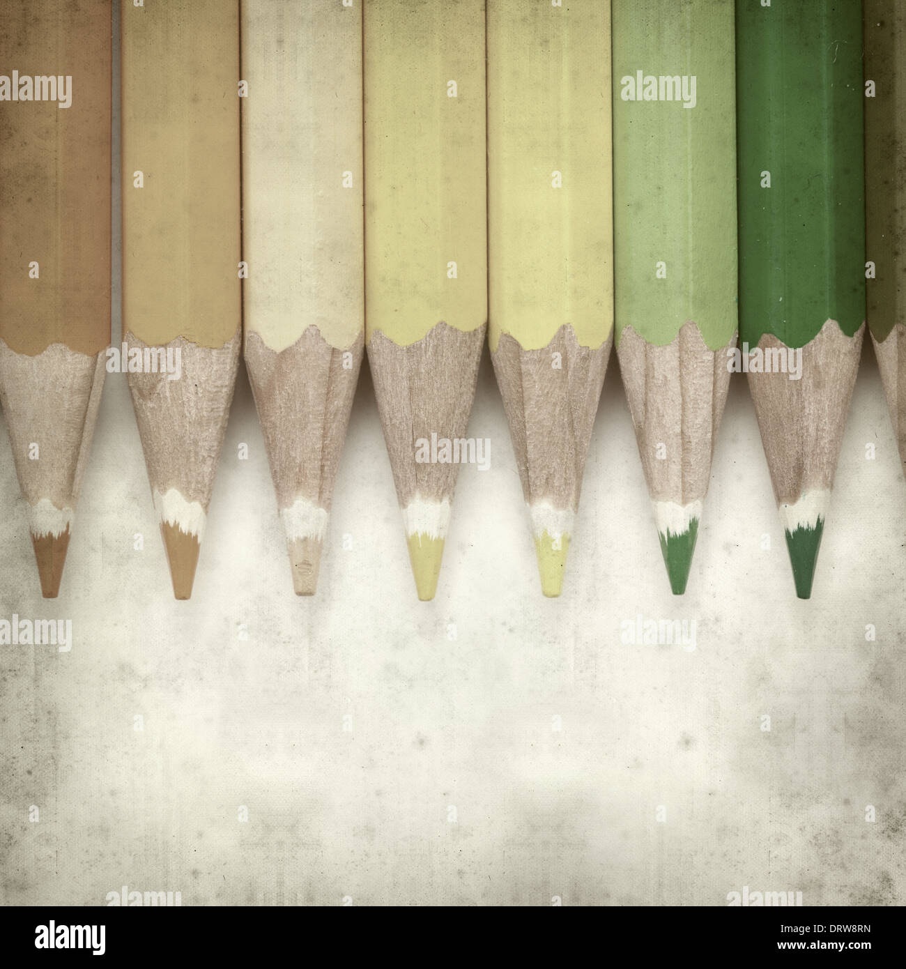 textured old paper background with color pencils Stock Photo - Alamy
