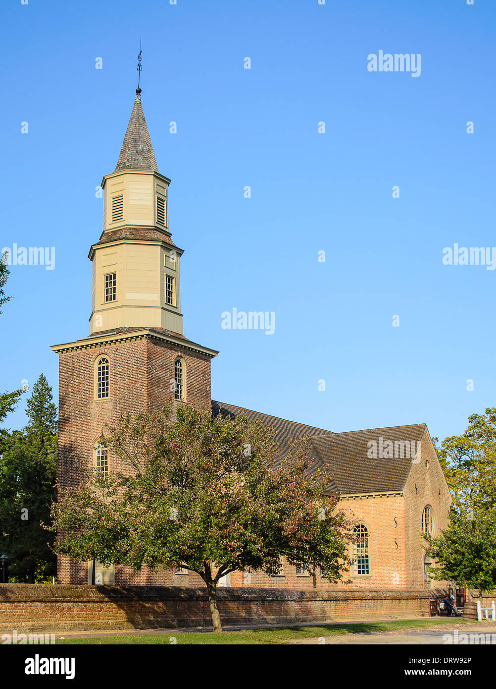 Bruton Parish Church located in historic Colonial Williamsburg