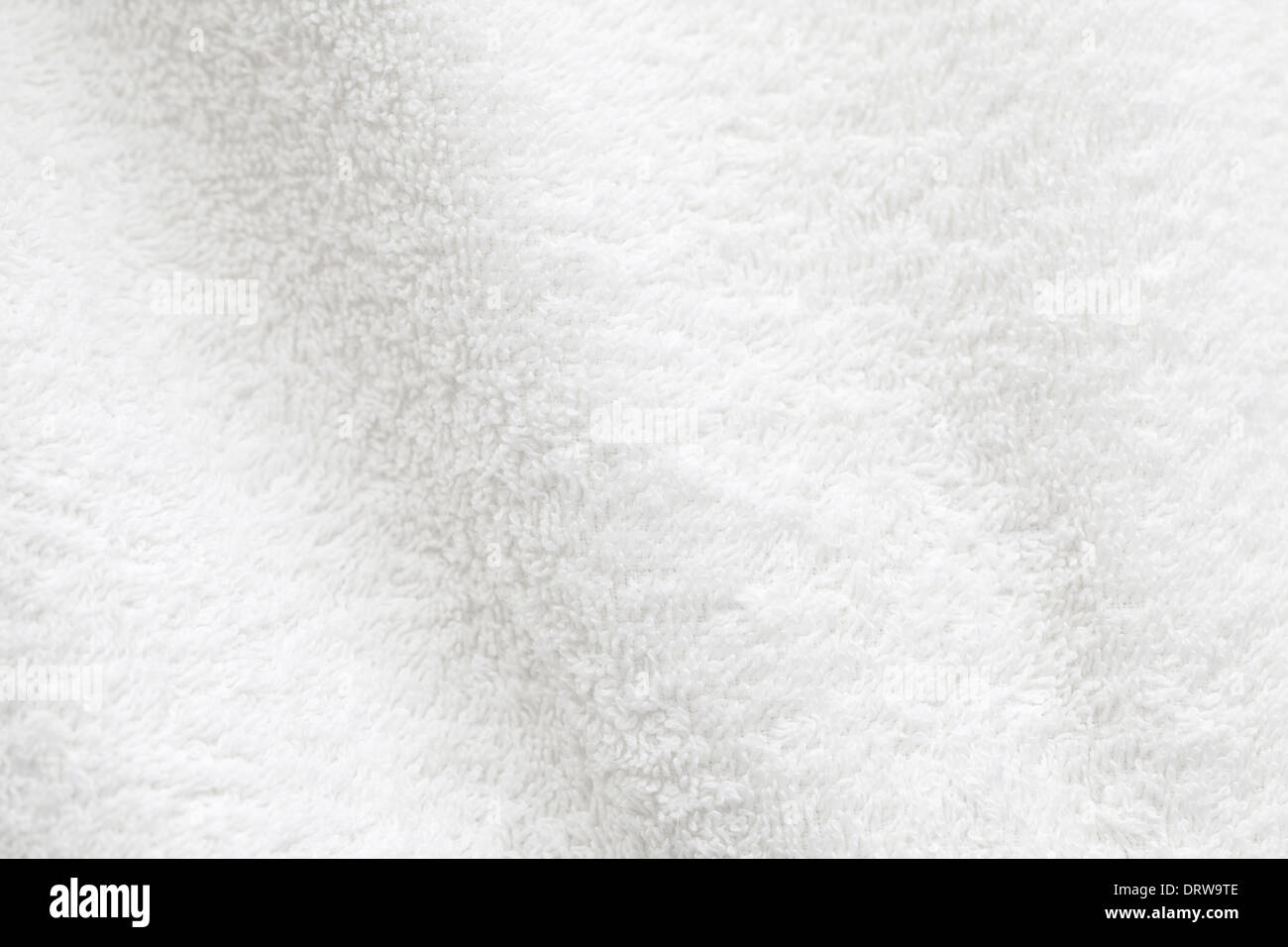 White cotton towel close up background photo texture Stock Photo