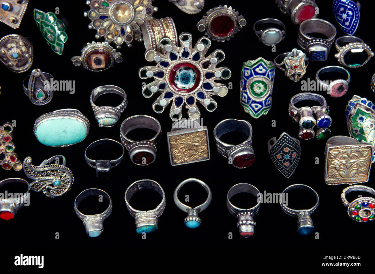 Early Bedouin Jewellery Stock Photo