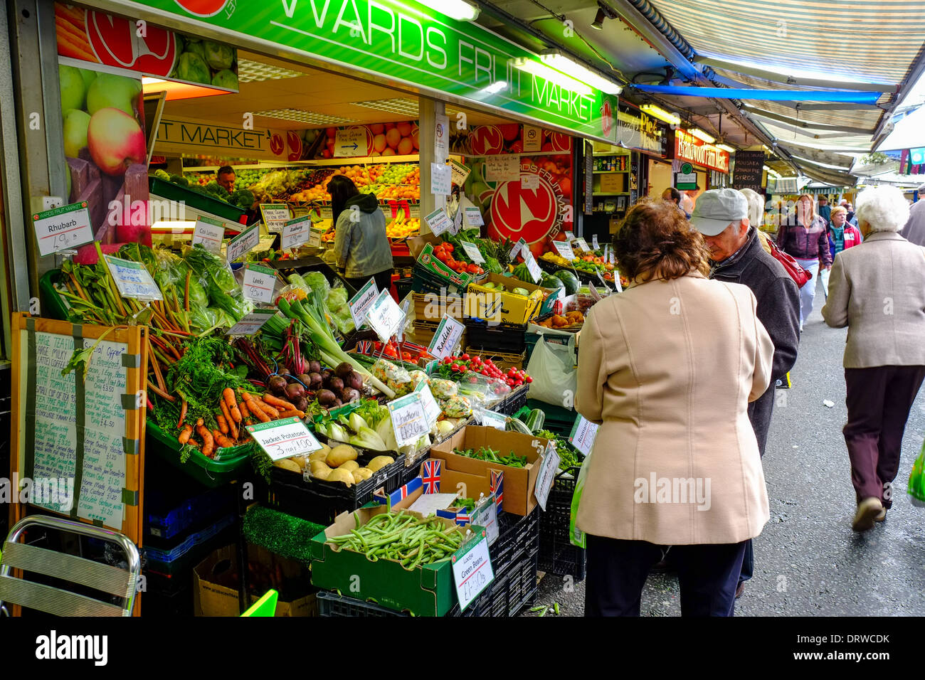 Bury Market Lancashire/Greater Manchester England UK. Stock Photo