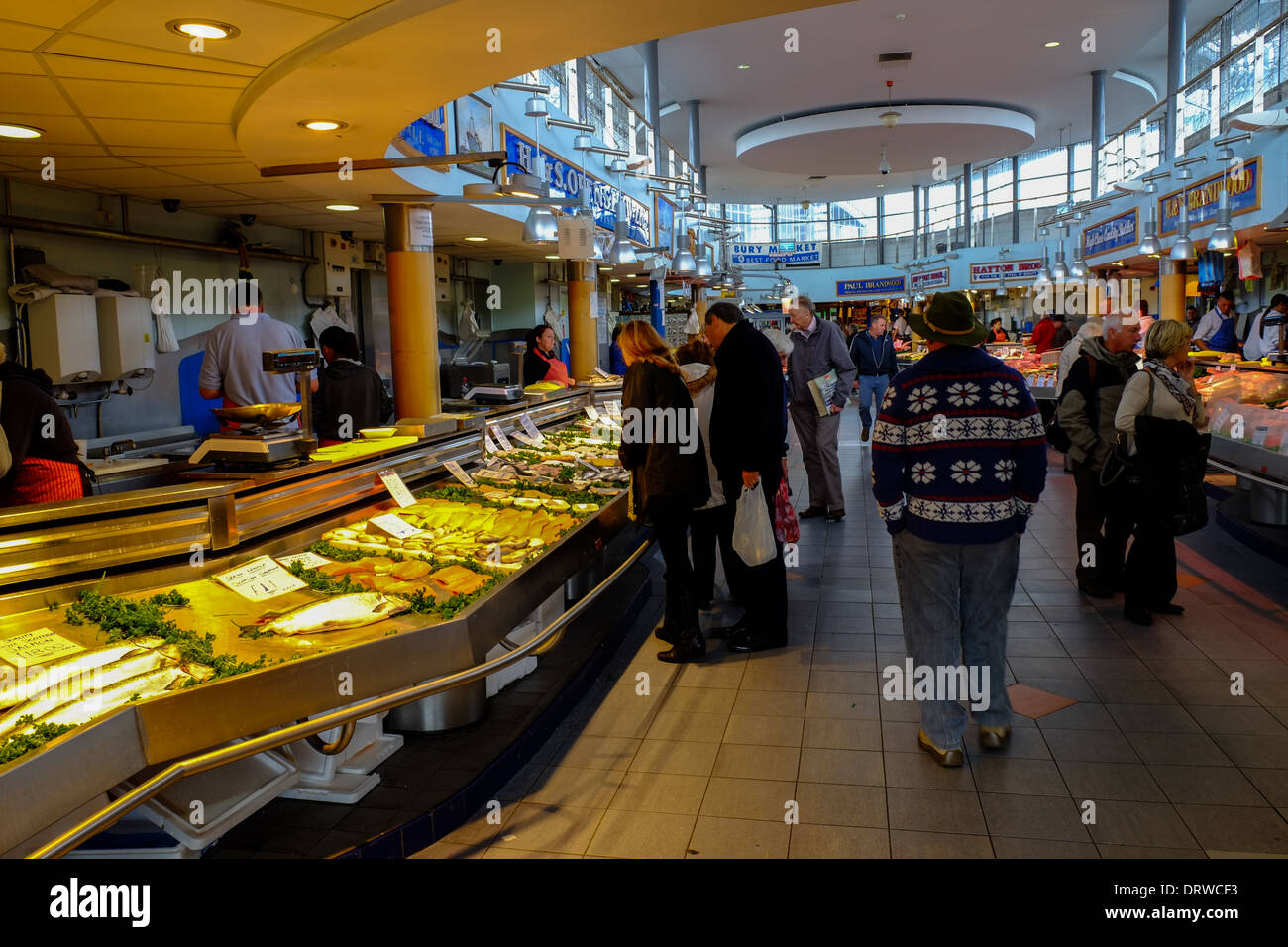 Bury Market Lancashire/Greater Manchester England UK. Stock Photo