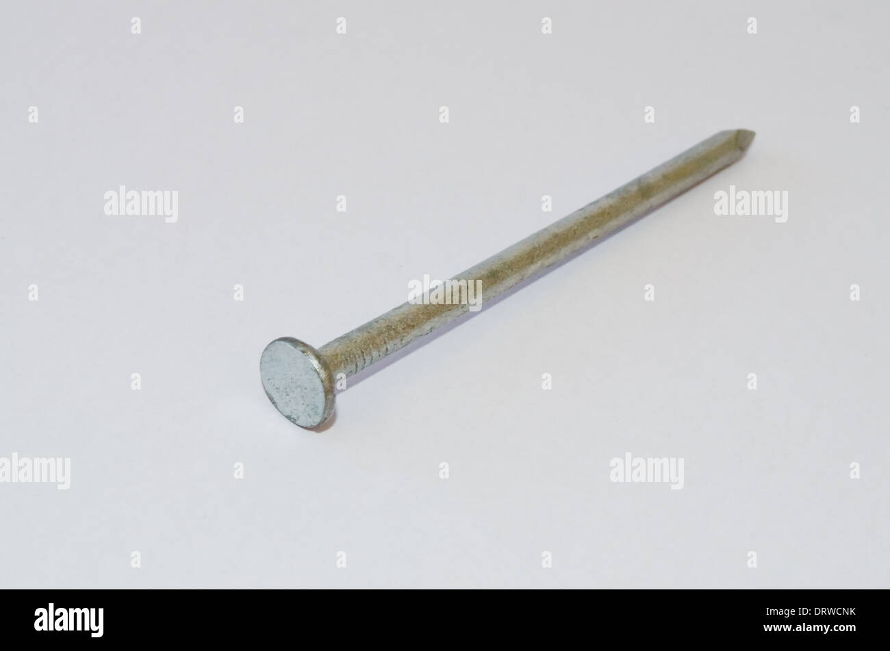 Flat head nails Stock Photo - Alamy