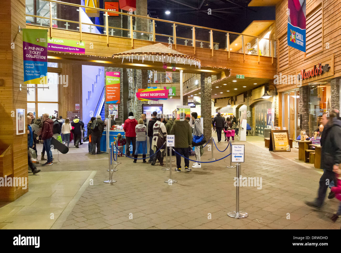 Chill Factor indoor ski centre in Manchester Stock Photo Alamy