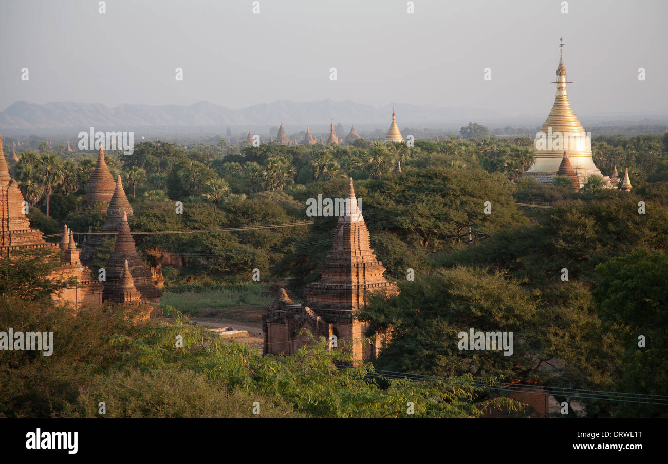 Aerial views of the temples in Bagan, Burma Myanmar Stock Photo - Alamy