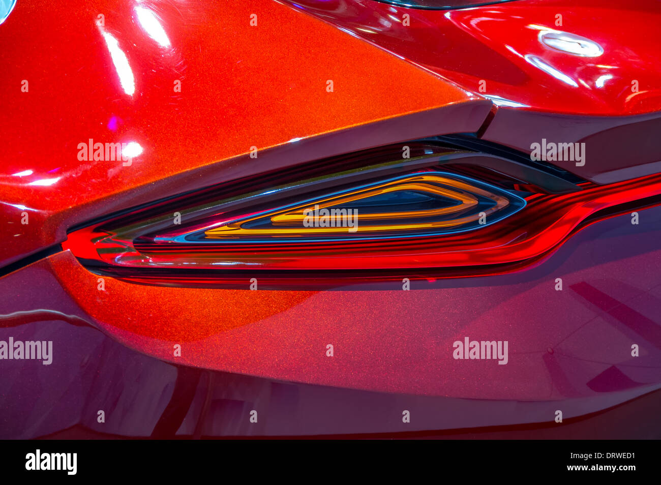 GENEVA, SWITZERLAND - MARCH 12: The Ford Evos coupe concept on display at  82nd Geneva International Motor Show Stock Photo - Alamy