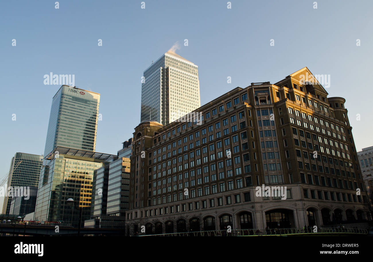 Buildings in Canary Wharf, London Stock Photo - Alamy