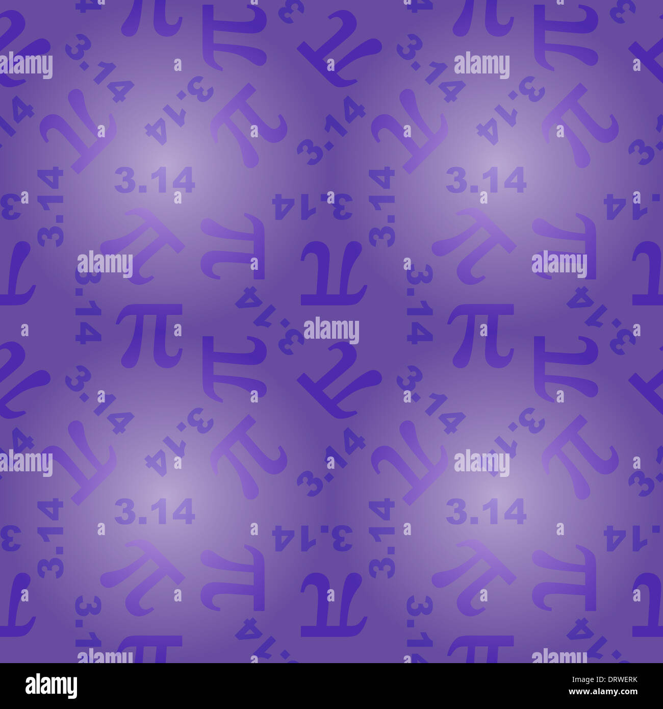 seamless pattern with number pi Stock Photo